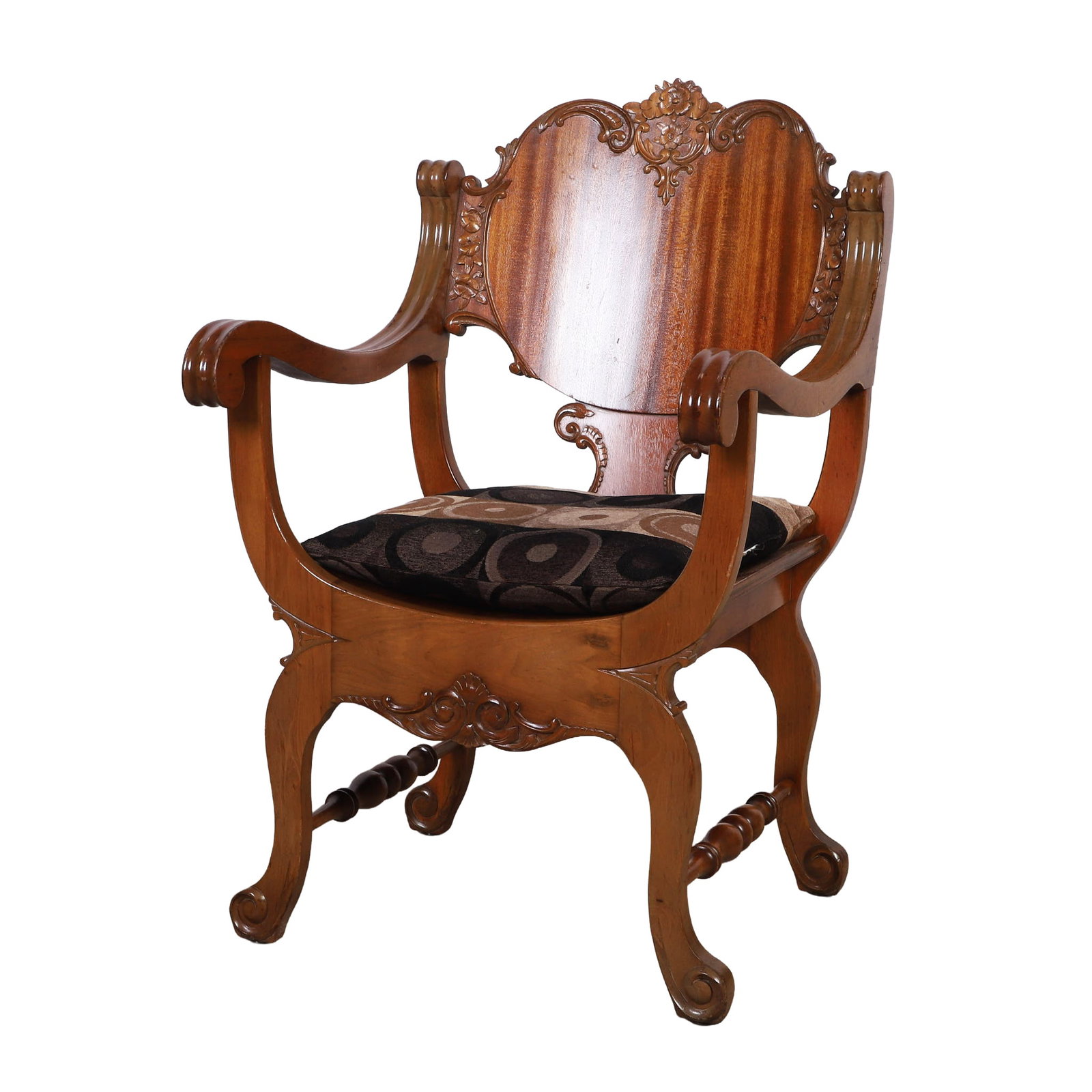 Italian Renaissance-style Throne Chair, Early 20th C. (1 of 4)