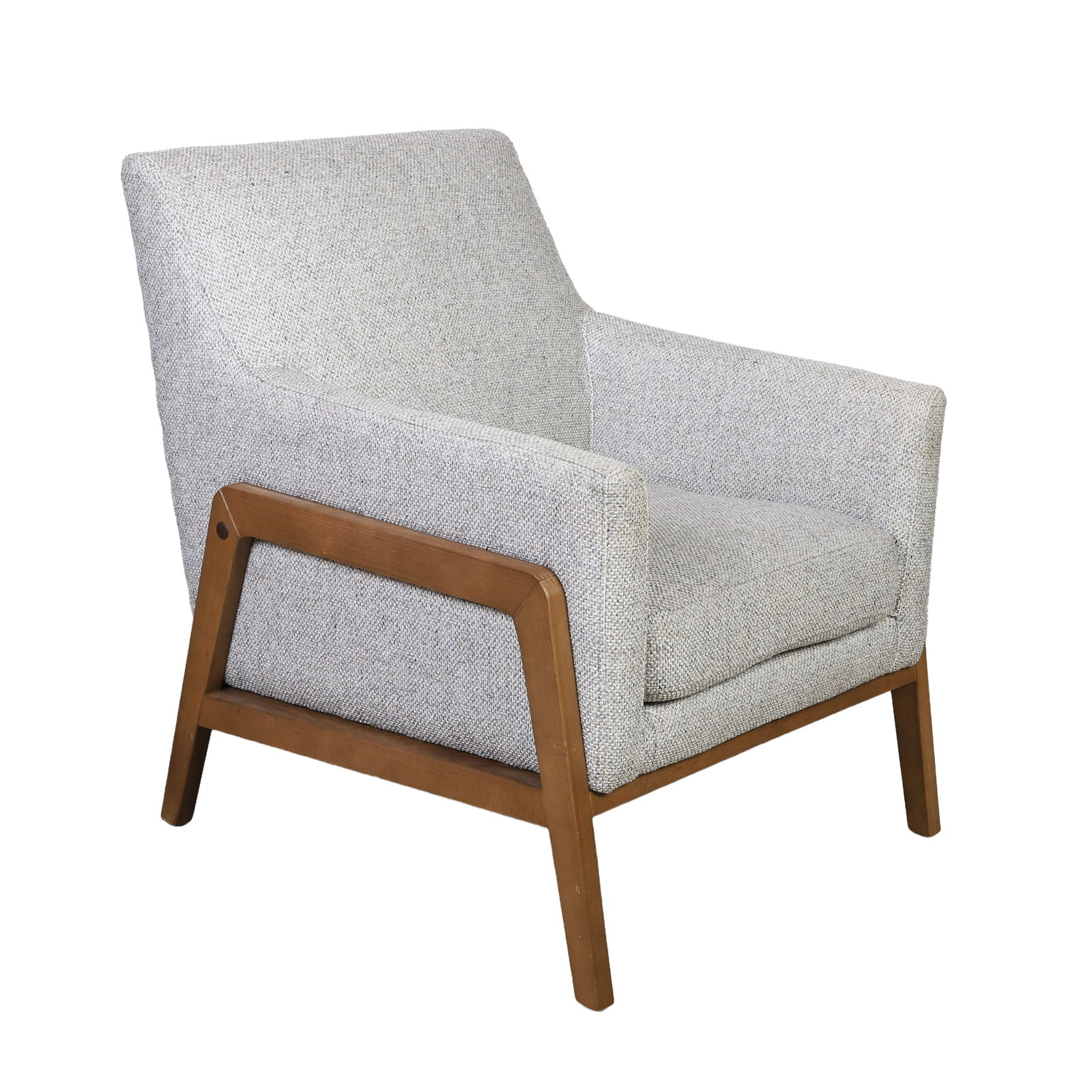 Modern Tweed Upholstered Lounge Chair (1 of 3)