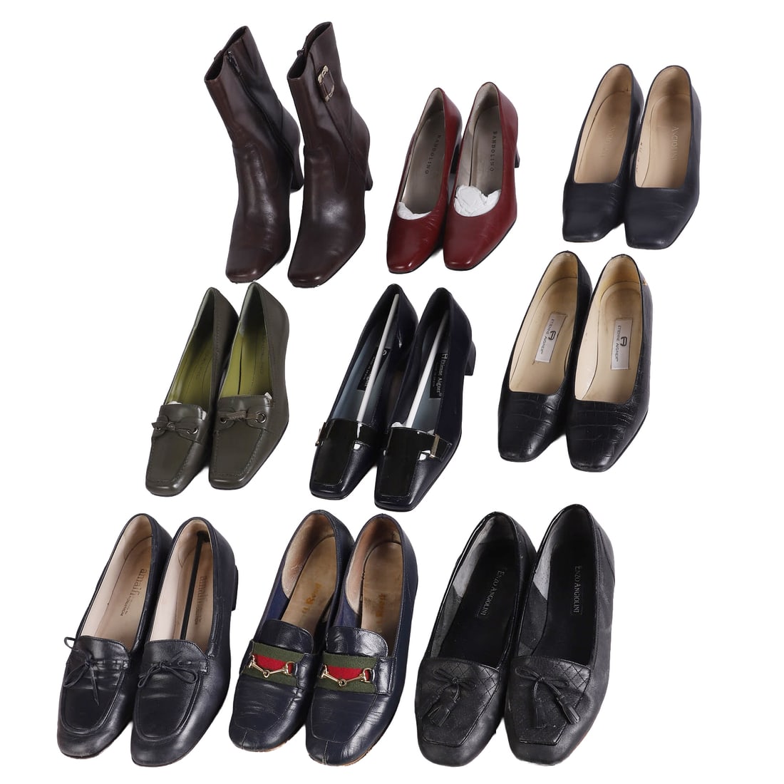 (9) Prs Franco Sarto, Etienne Aigner, Bandolino & Angiolini Women's Shoes: (9) Prs Franco Sarto, Etienne Aigner, Bandolino & Angiolini Women's Shoes (9) Prs Franco Sarto, Etienne Aigner, Bandolino & Angiolini Women's Shoes to include Franco Sarto L-Atrium Black Kid size 8M B