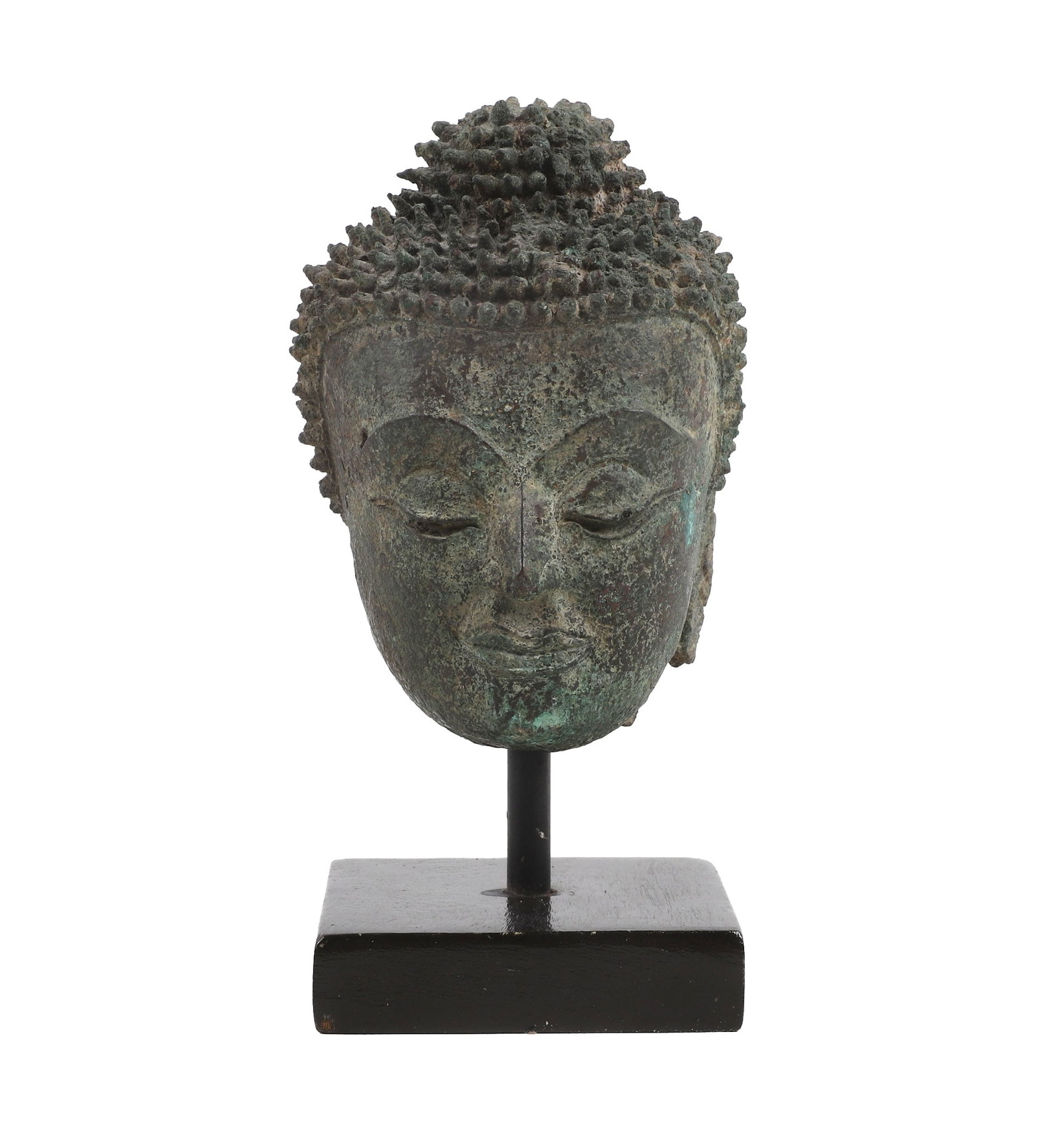 Antique Thai Cast Bronze Buddha Head (1 of 10)
