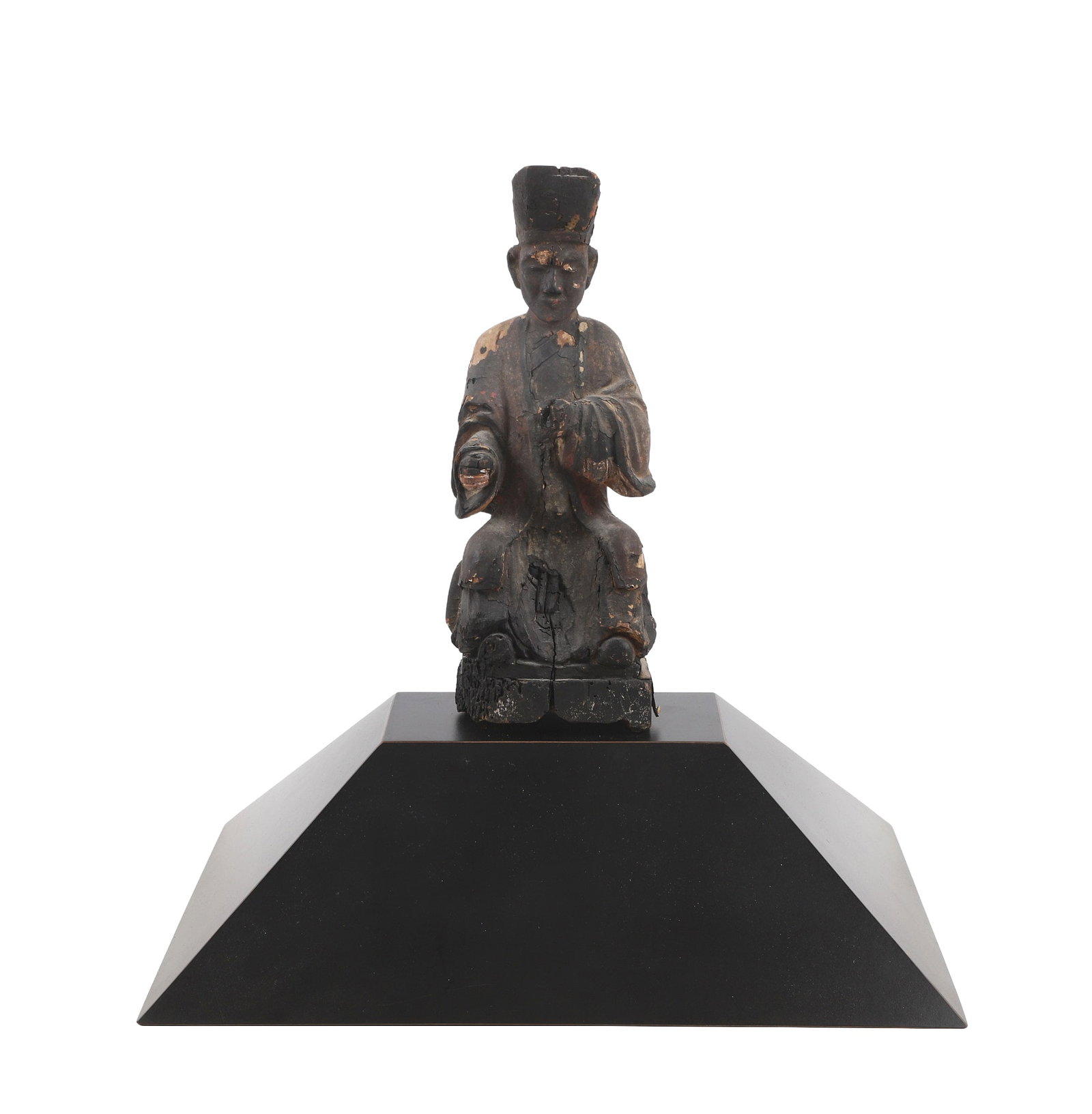 Antique Chinese Temple Attendant, Sage or Ancestral Figure (1 of 11)