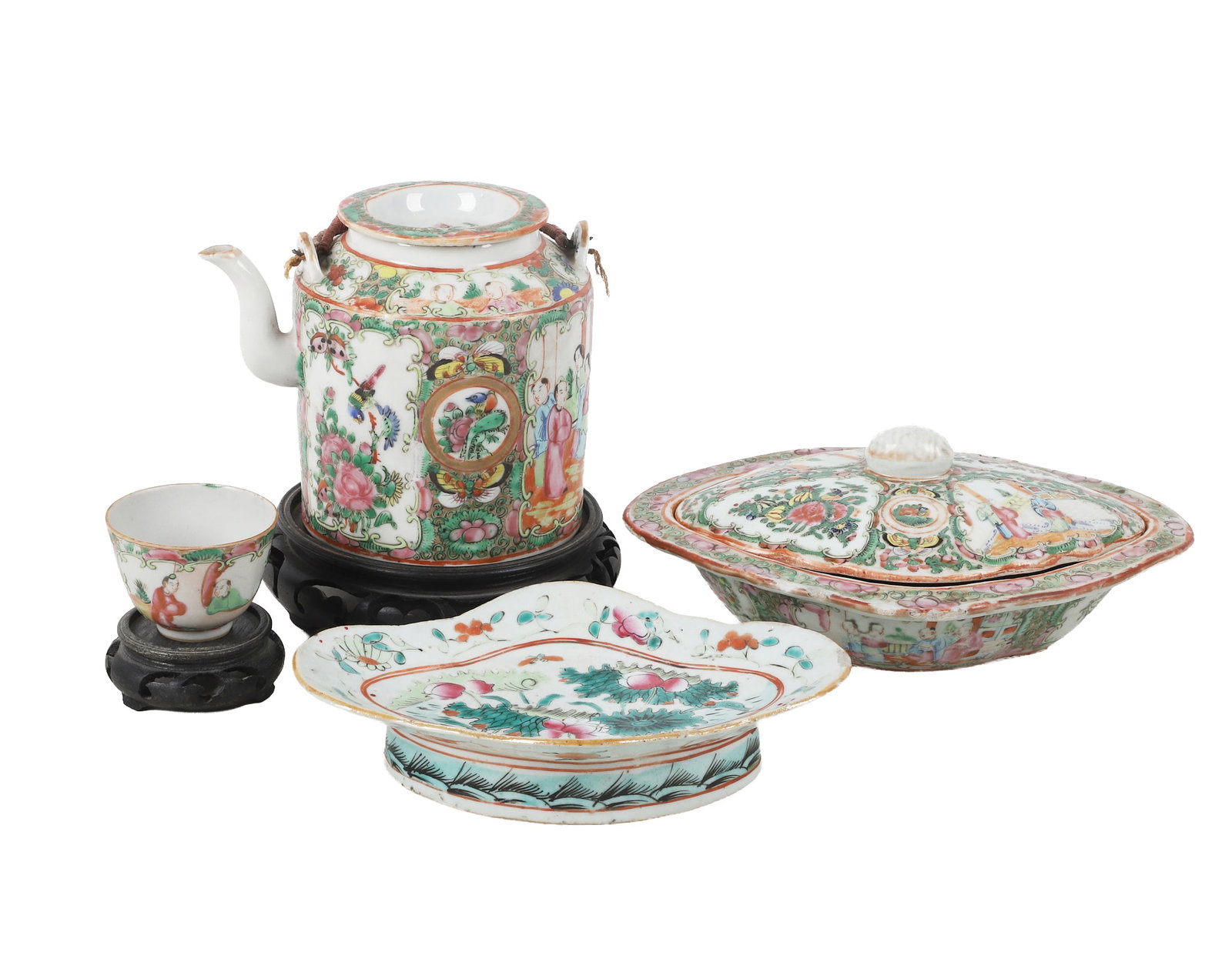 (4) Chinese Ceramics Feat. Rose Medallion (1 of 17)