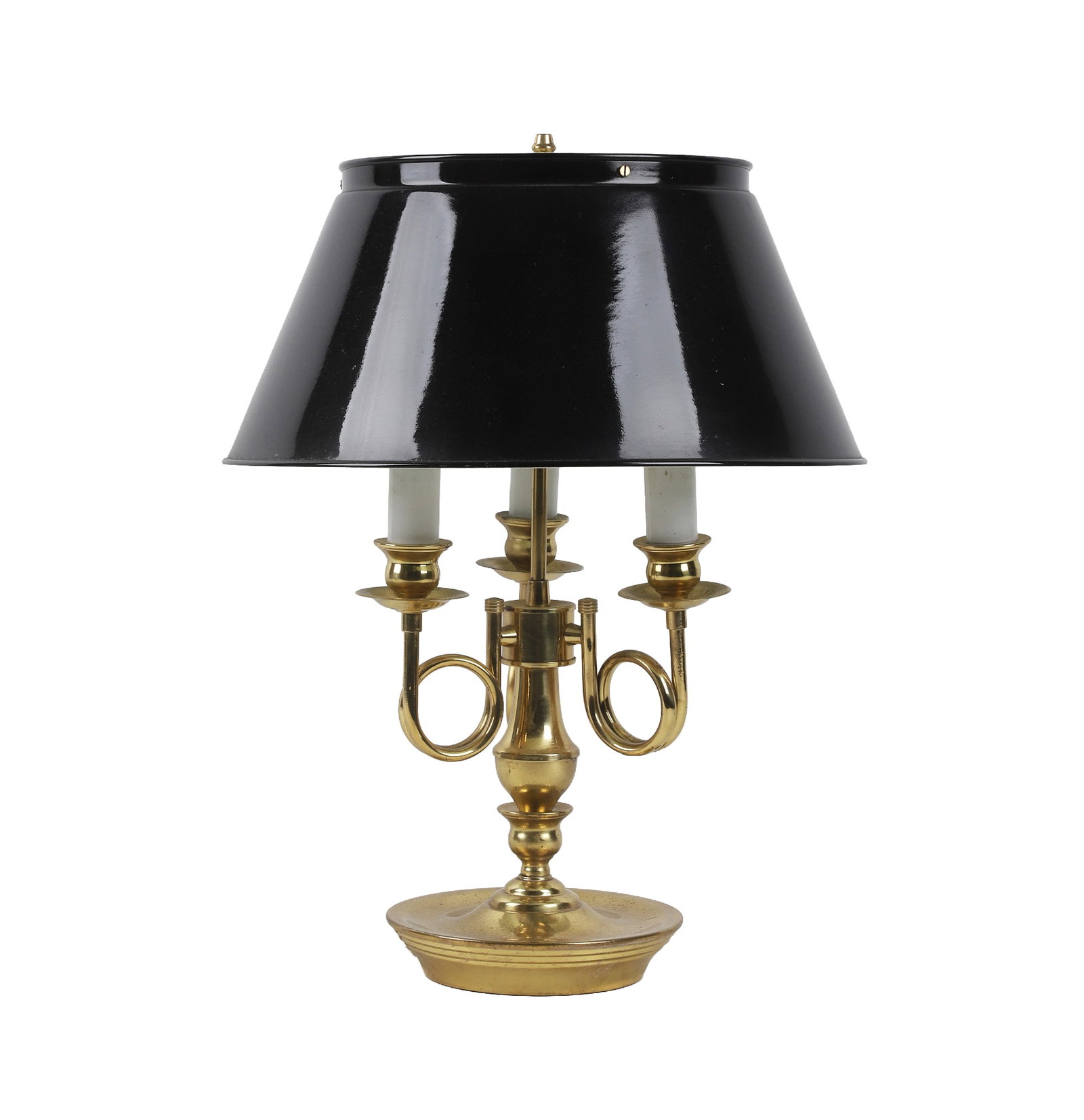 Vintage Painted Metal Shade Bouillotte Lamp (1 of 7)