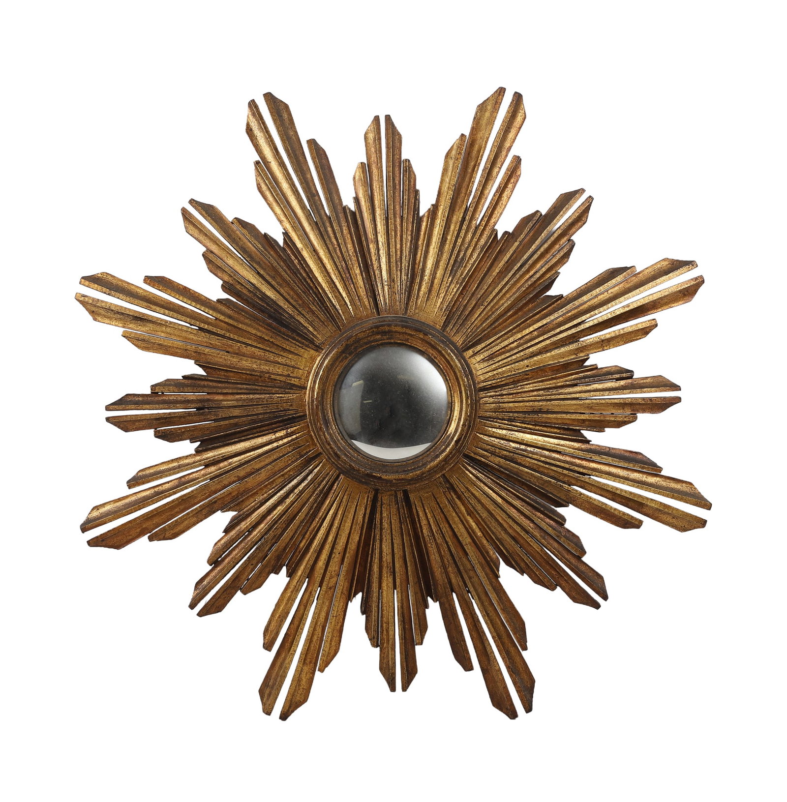 Continental Sunburst Framed Convex Mirror (1 of 8)