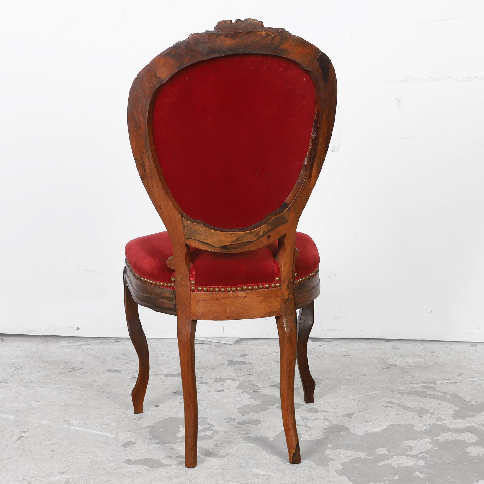(7) Antique French Louis XV Style Carved Rosewood Dining Chairs - 5