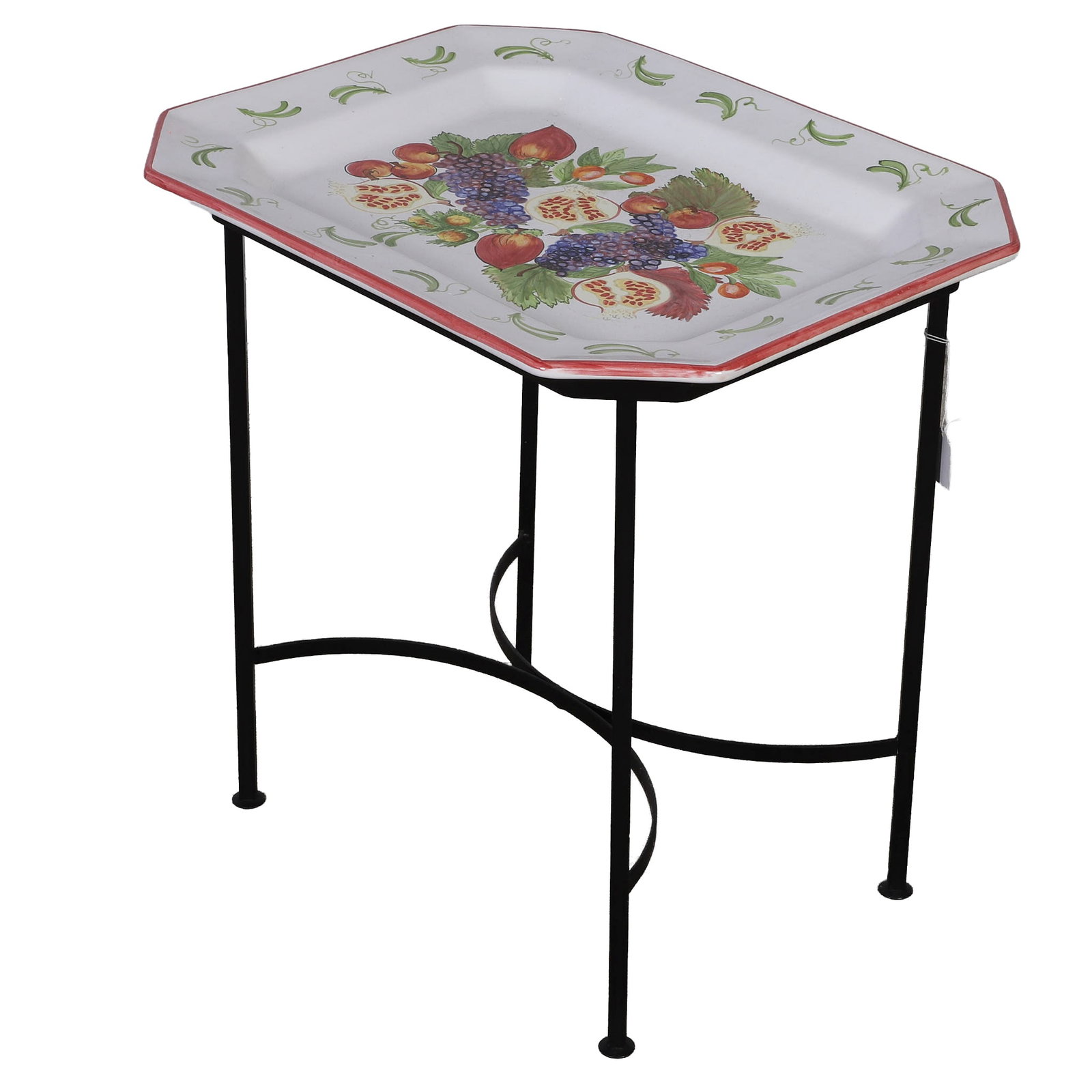 Majilly Faience Meat Platter on Stand (1 of 5)