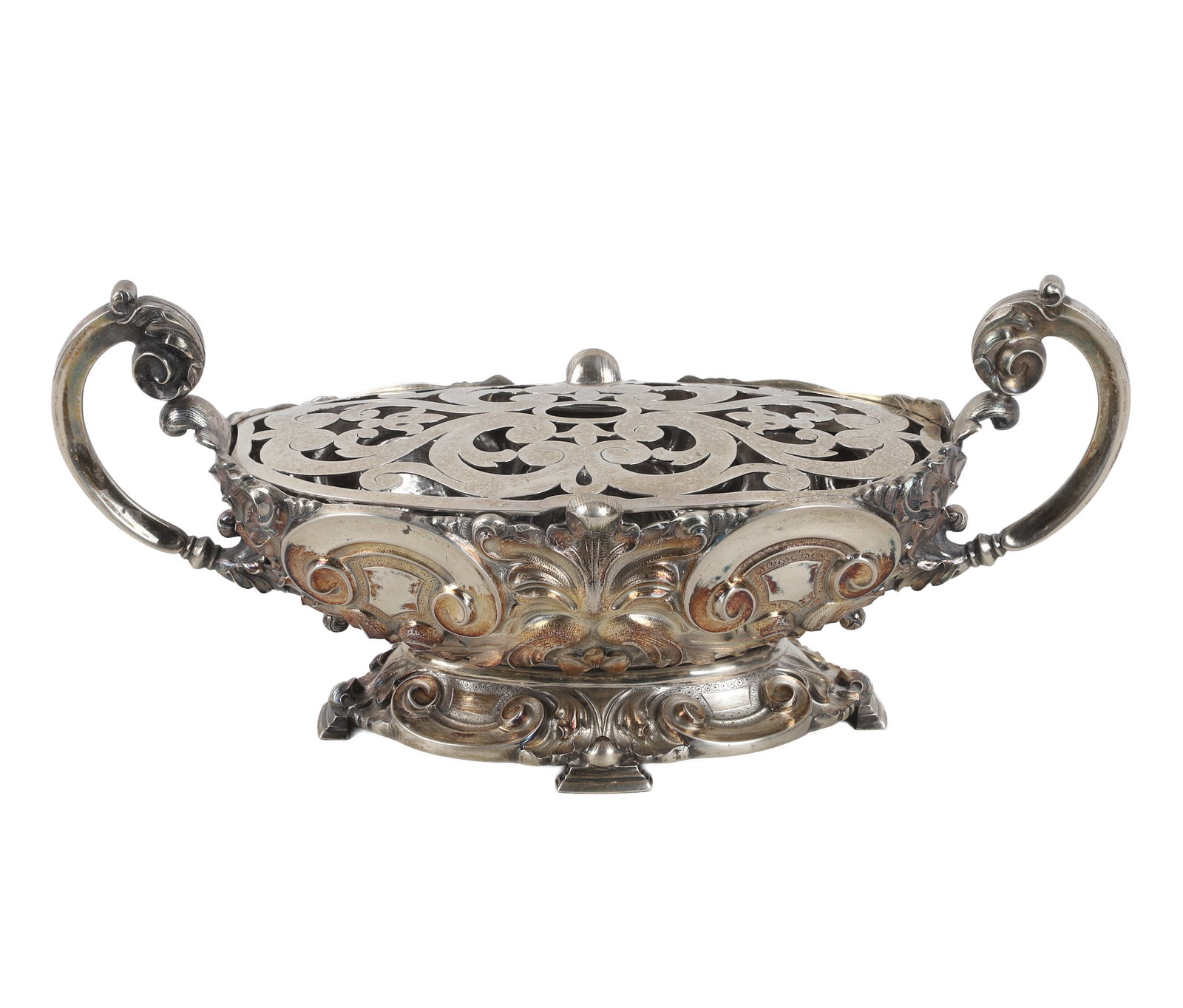 Portuguese Silver Centerpiece Jardiniere (1 of 11)