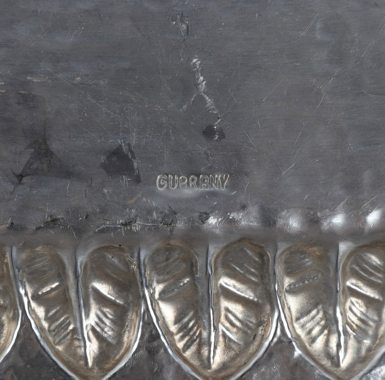 Chased Silver Serving Tray - 7