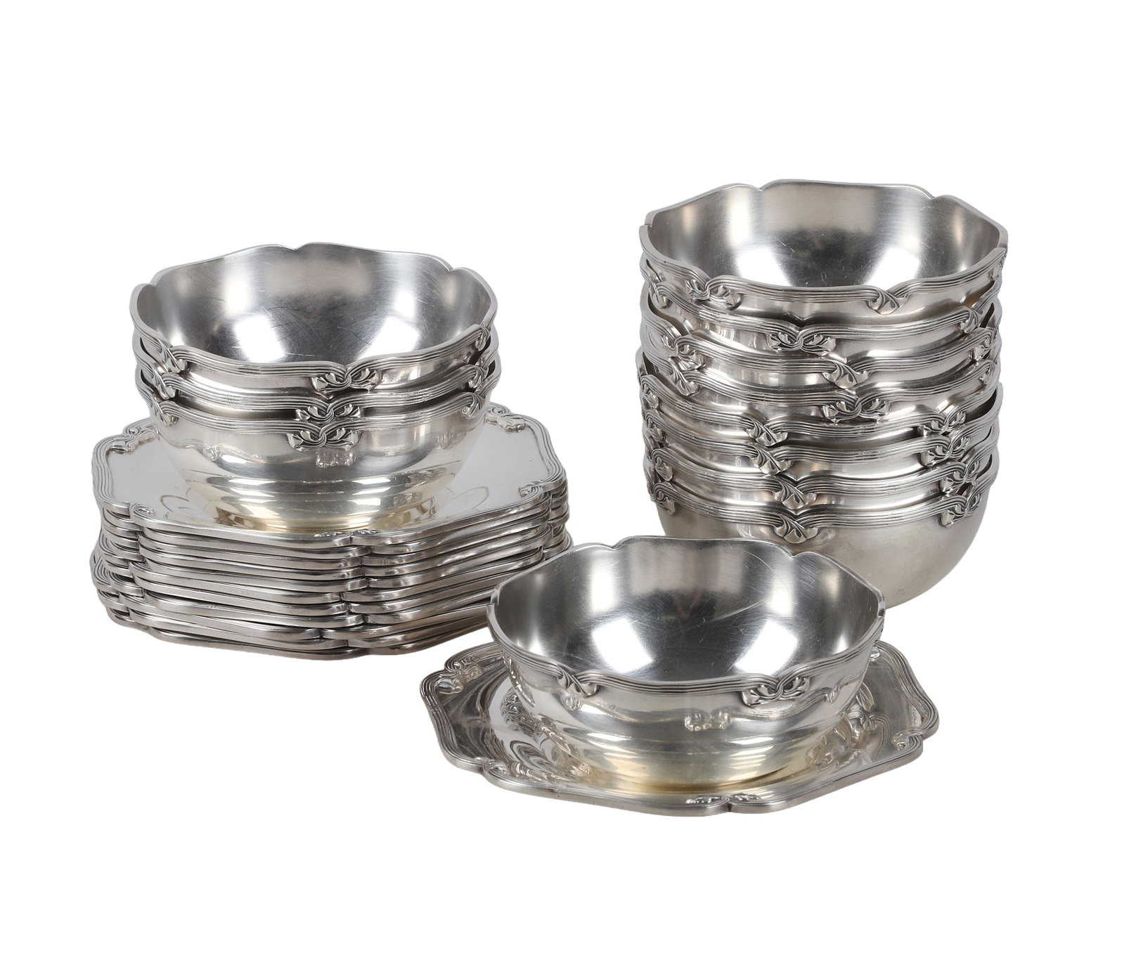 (12) Fracalanza Silver Plated Finger Bowls & Trays (1 of 8)