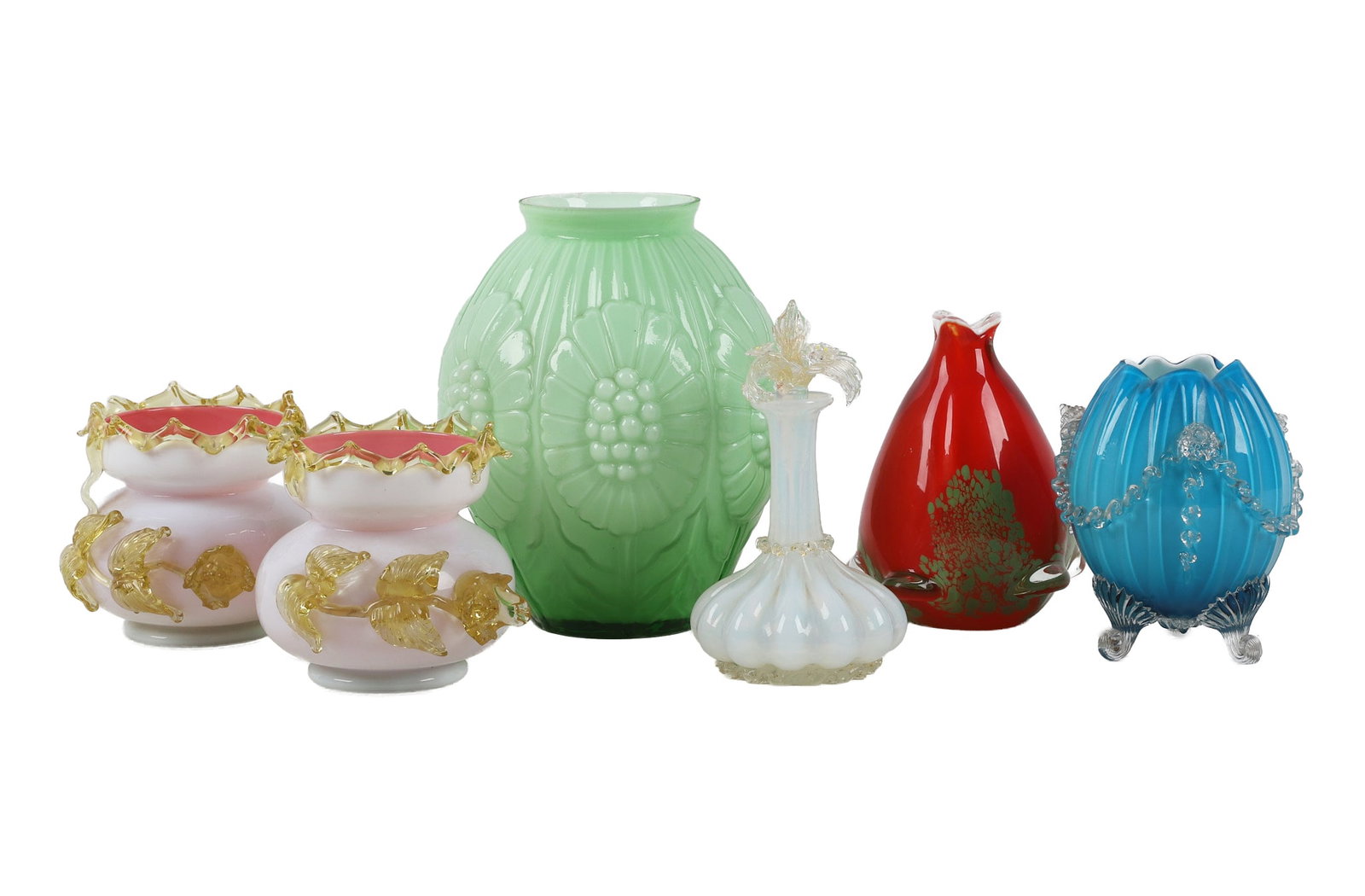 (6) Generous Collection of Art Glass Vases (1 of 13)