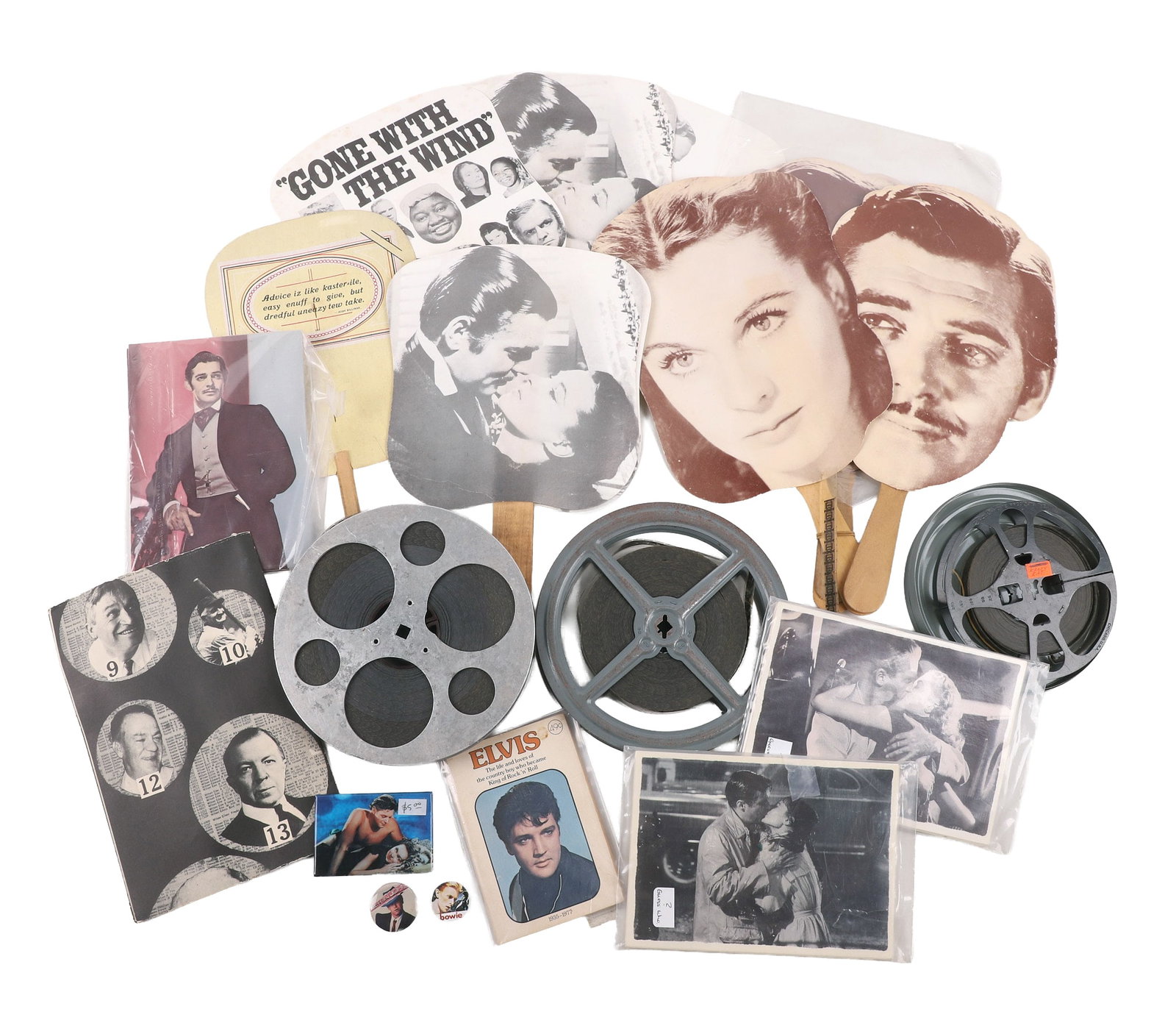 Vintage & Antique Celebrity Ephemera W/ (3) Film Reels (1 of 16)
