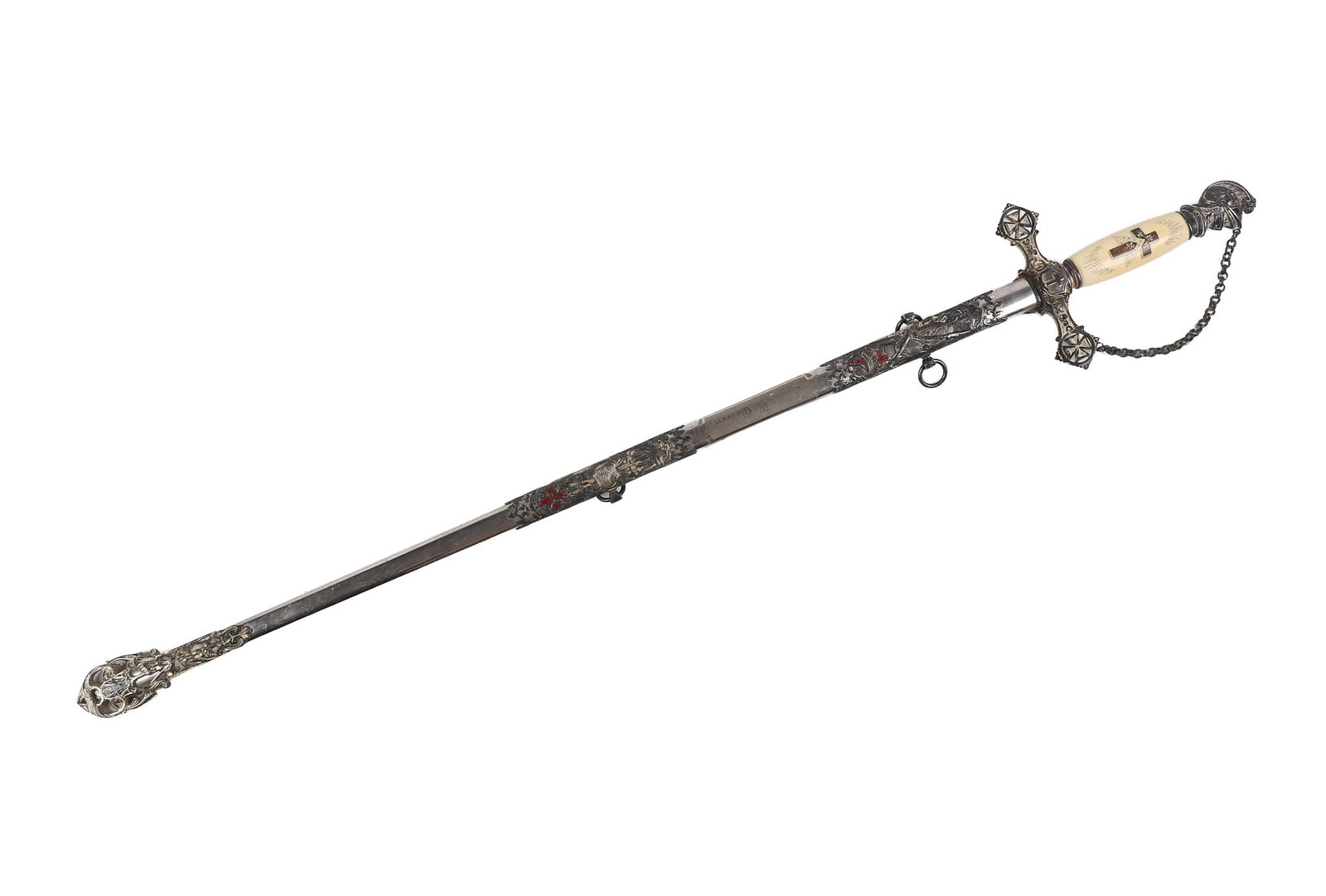 Antique Masonic Fraternal Sword by M.C. Lilley (1 of 12)
