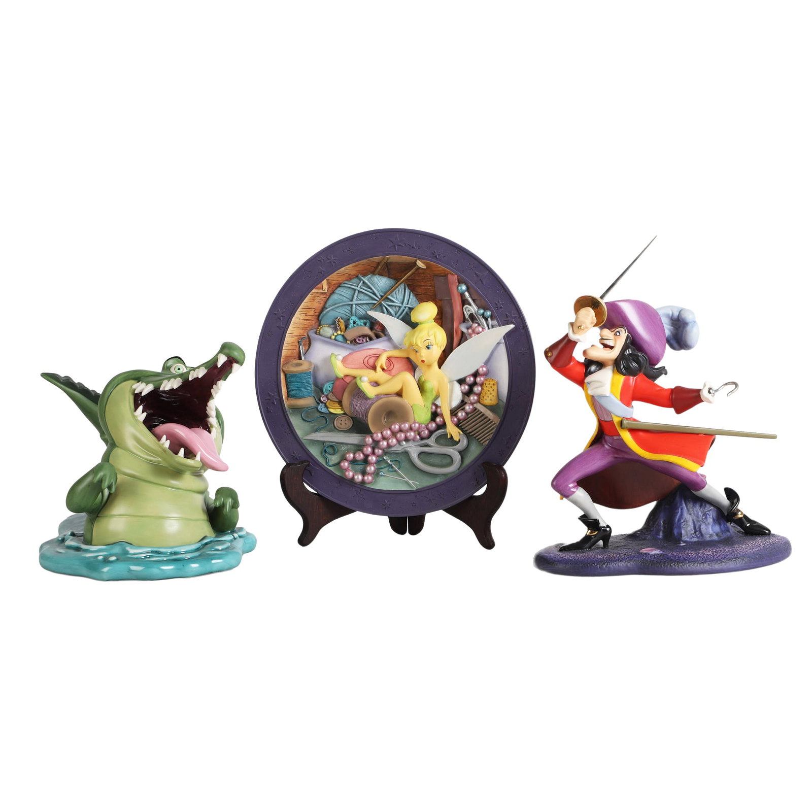 (3) Group of Walt Disney Classics Tick-Tock, Tick-Tock Peter Pan Figurine (1 of 12)