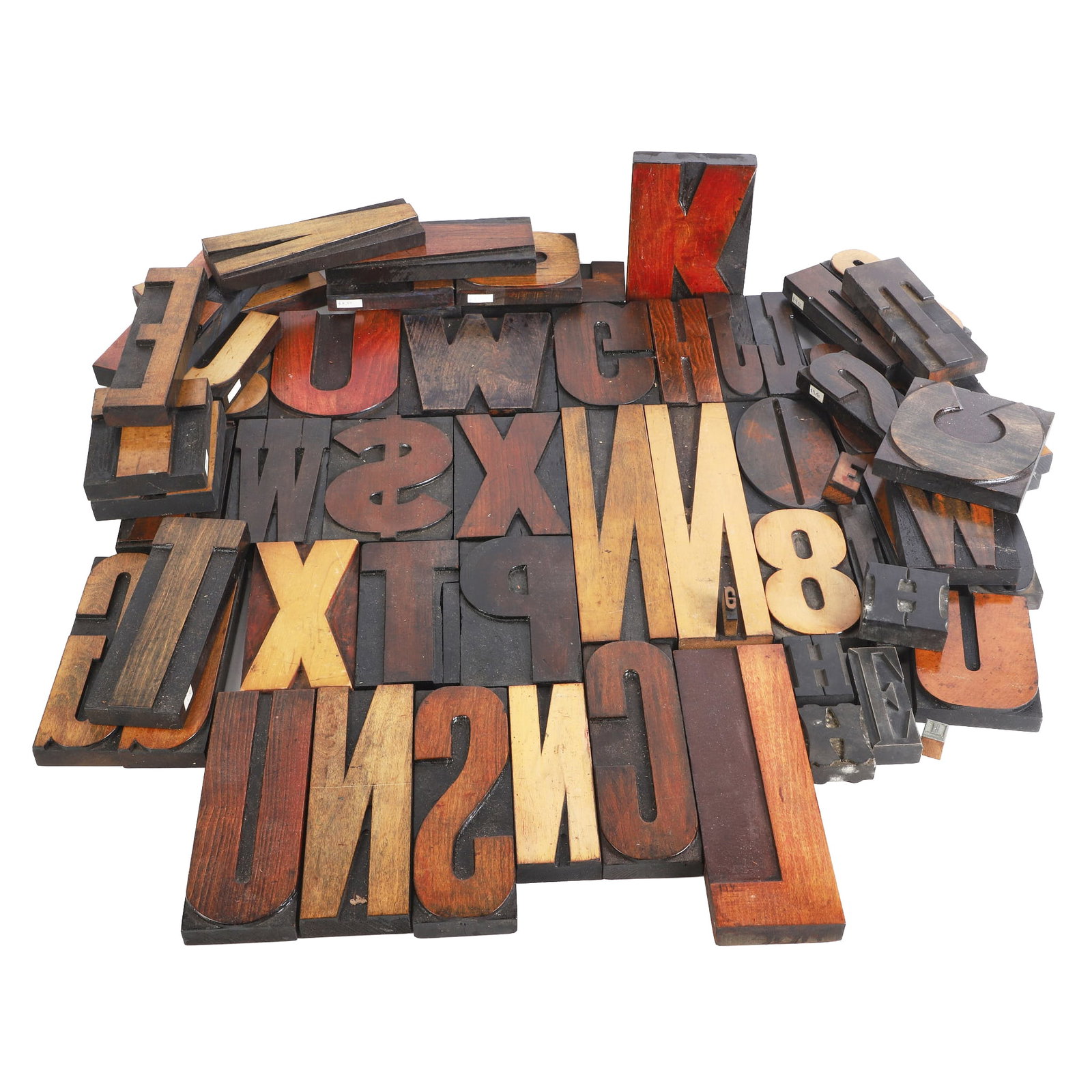 Collection of Wooden Letterpress Typeset Blocks (1 of 6)