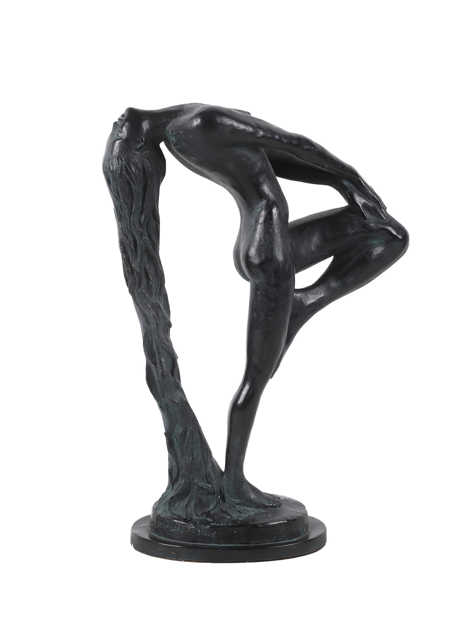 Klara Sever (1935-) 'Sultry Awakening' Sculpture: Klara Sever (1935-) 'Sultry Awakening' Sculpture Klara Sever for Austin Productions 'Sultry Awakening' sculpture, dated 1979, signed at base. 22"H x 15"W x 7"D