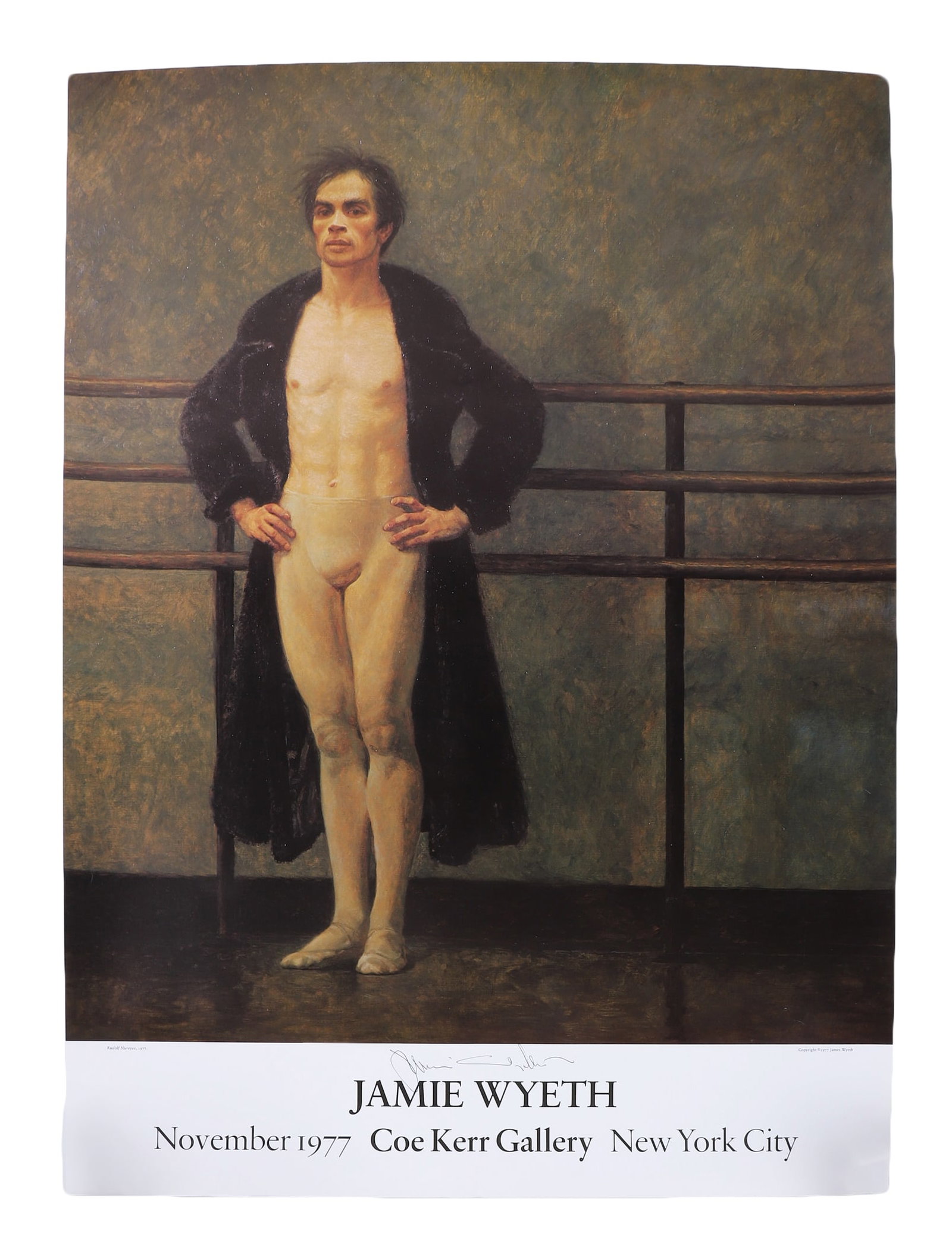 Jamie Wyeth Signed Exhibition Poster, Rudolf Nureyev (1 of 9)
