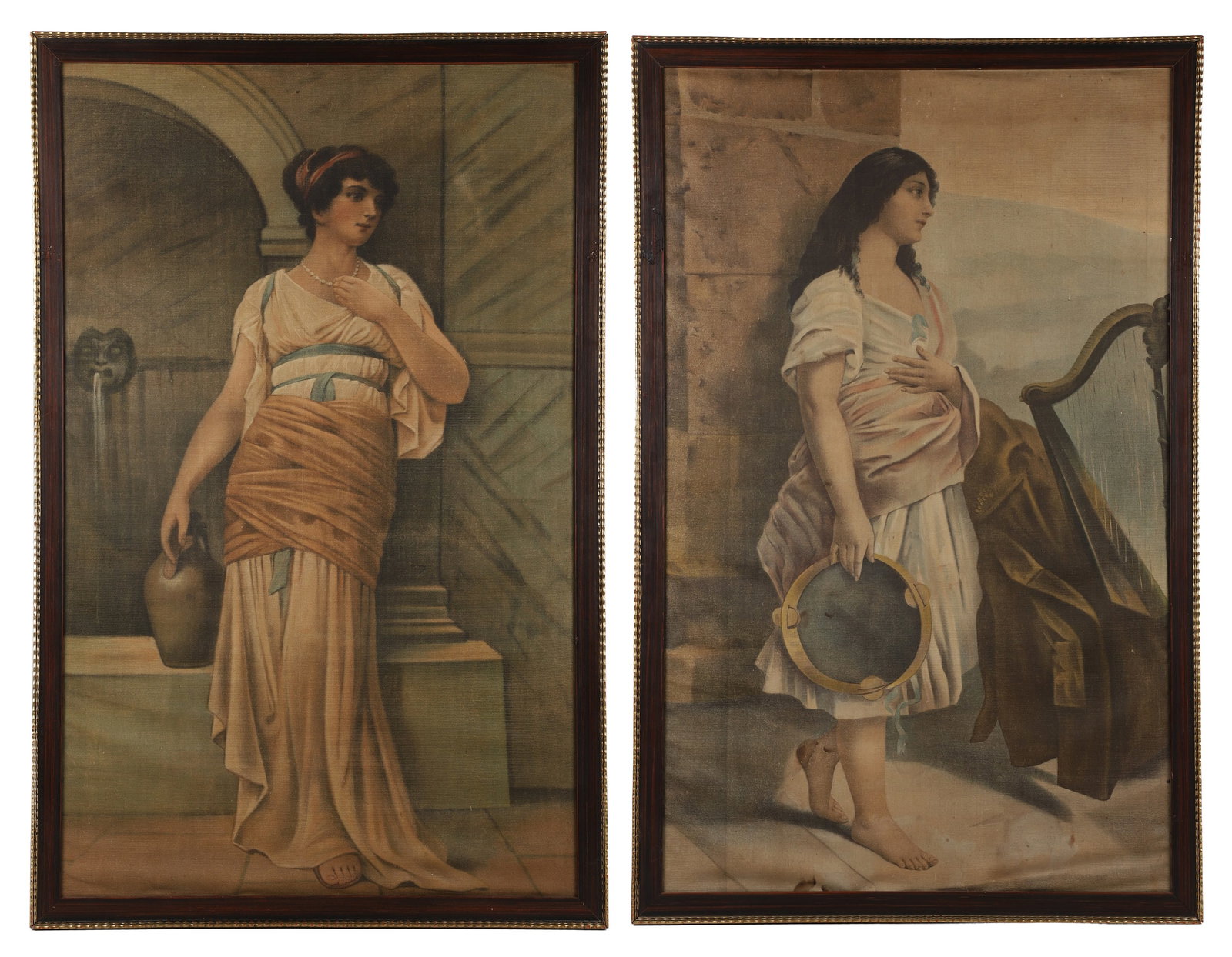 (2) Classic Oleograph Prints on Canvas after the Antiques (1 of 10)