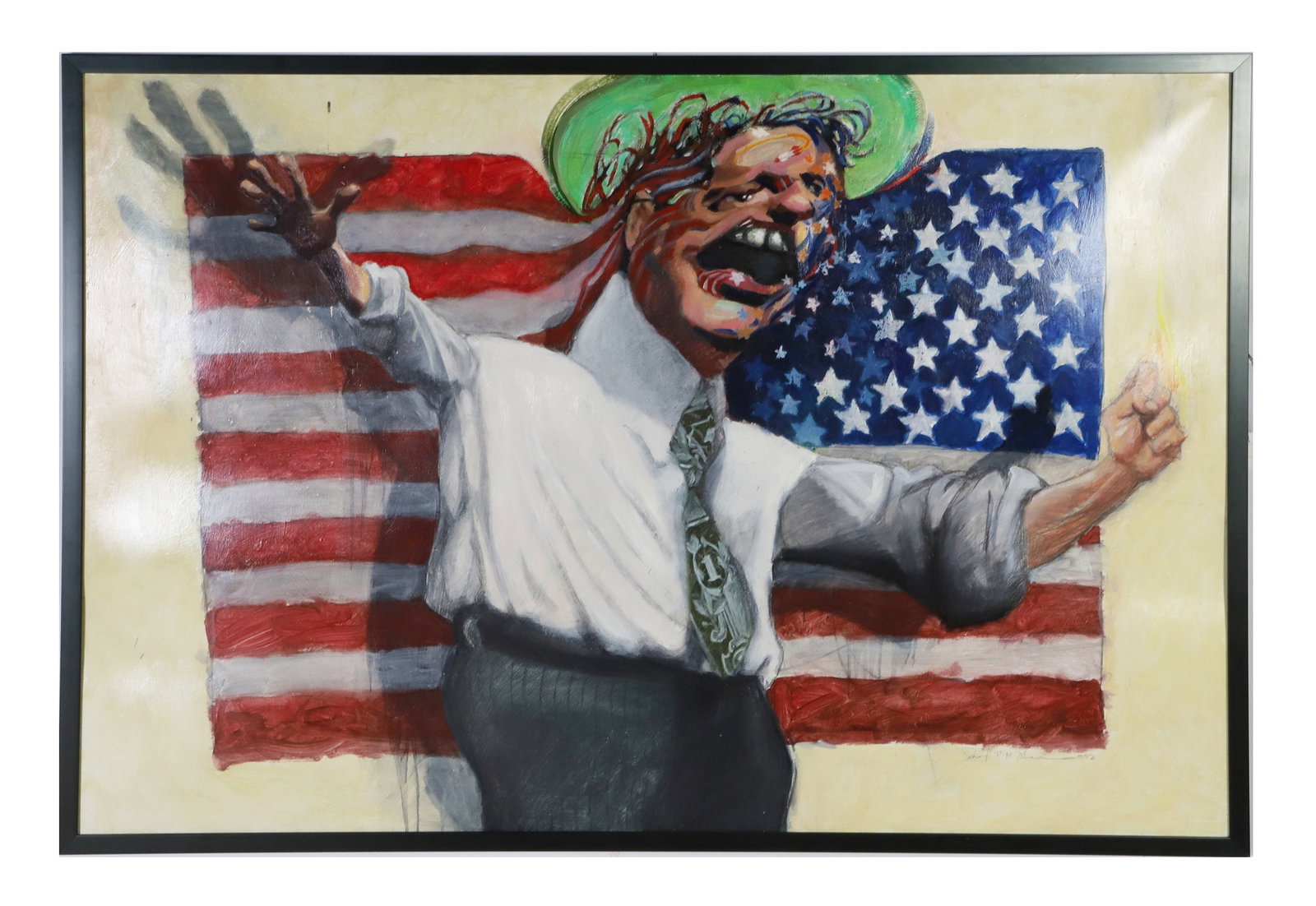 Politics and Money, Social Commentary Painting (1 of 8)