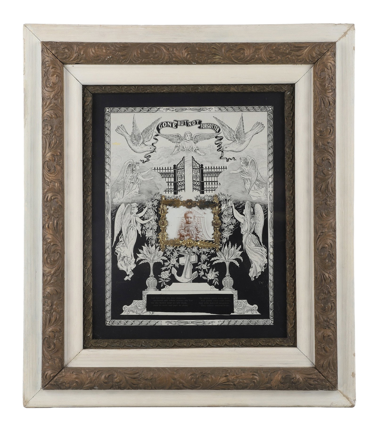 Framed Victorian Memorial w/ Photograph (1 of 10)