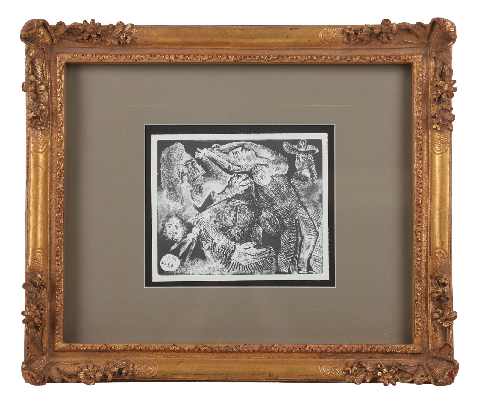 After Picasso, The Three Musketeers, 1968, Framed Lithograph. (1 of 5)
