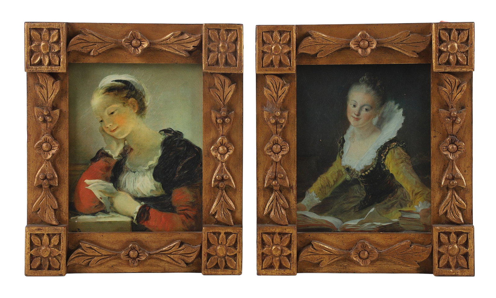 After Jean-Honore Fragonard, (2) Replica Framed Prints (1 of 7)