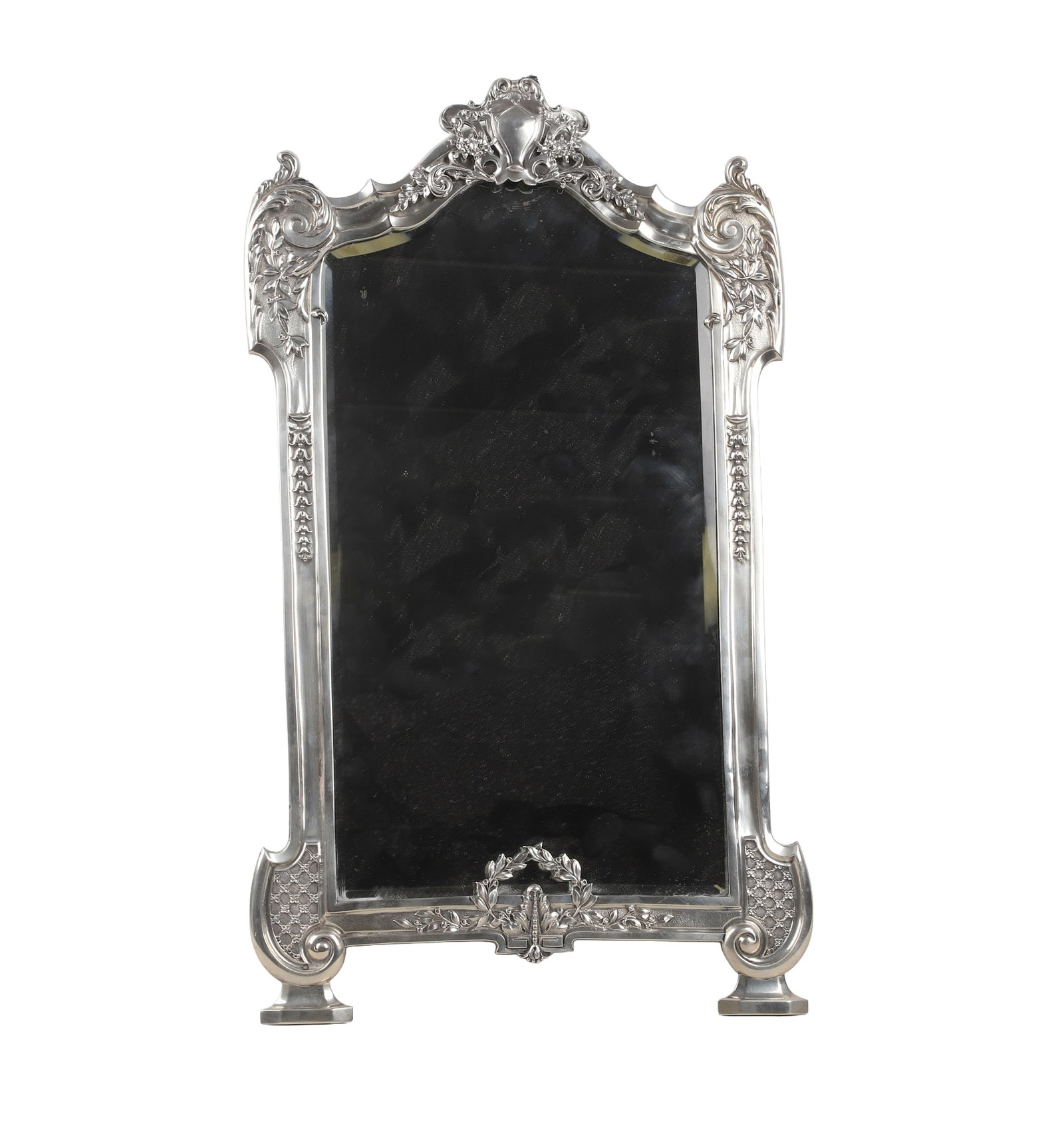 Antique French Silver Table Mirror (1 of 11)