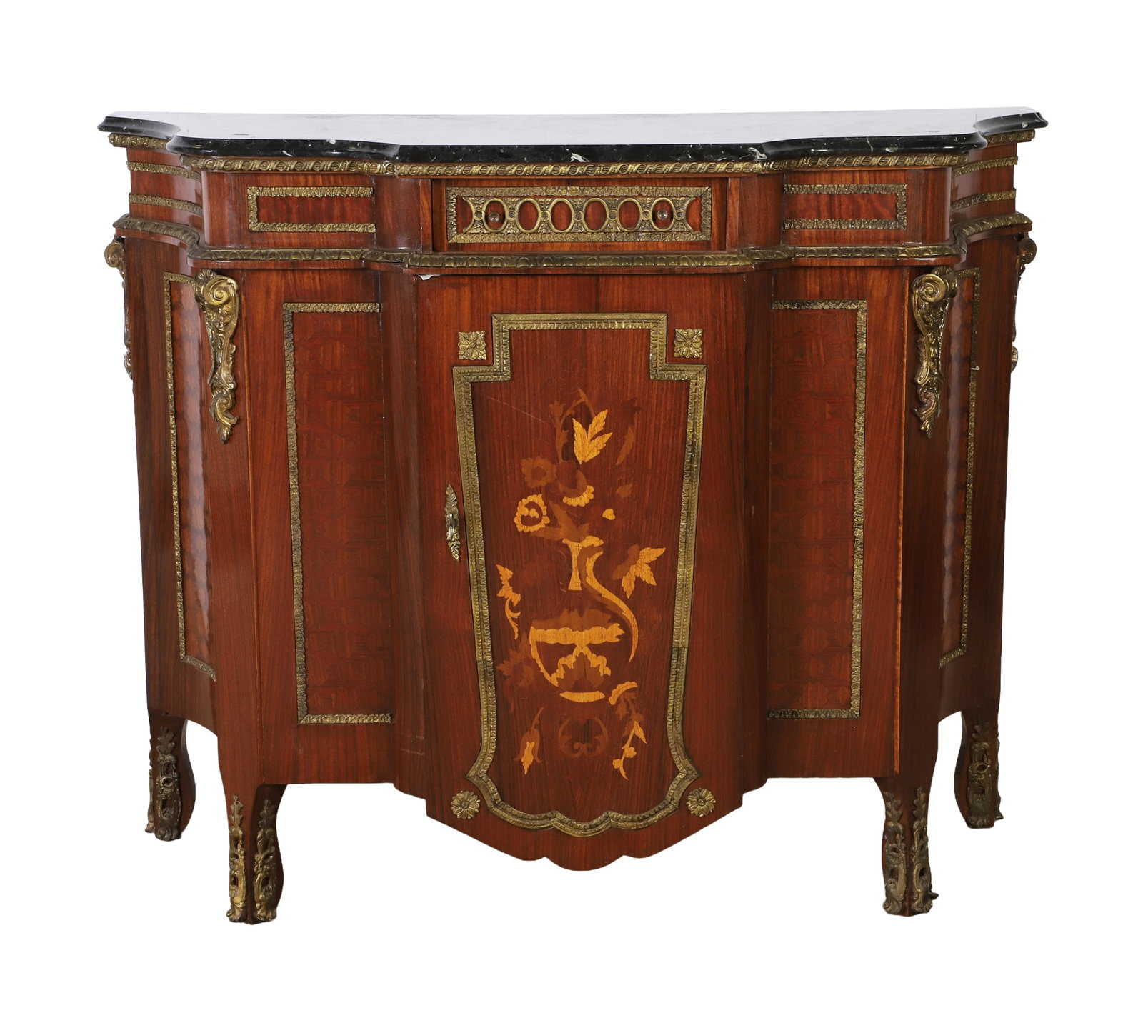 French Louis XV Style Ormolu Mounted Cabinet (1 of 10)