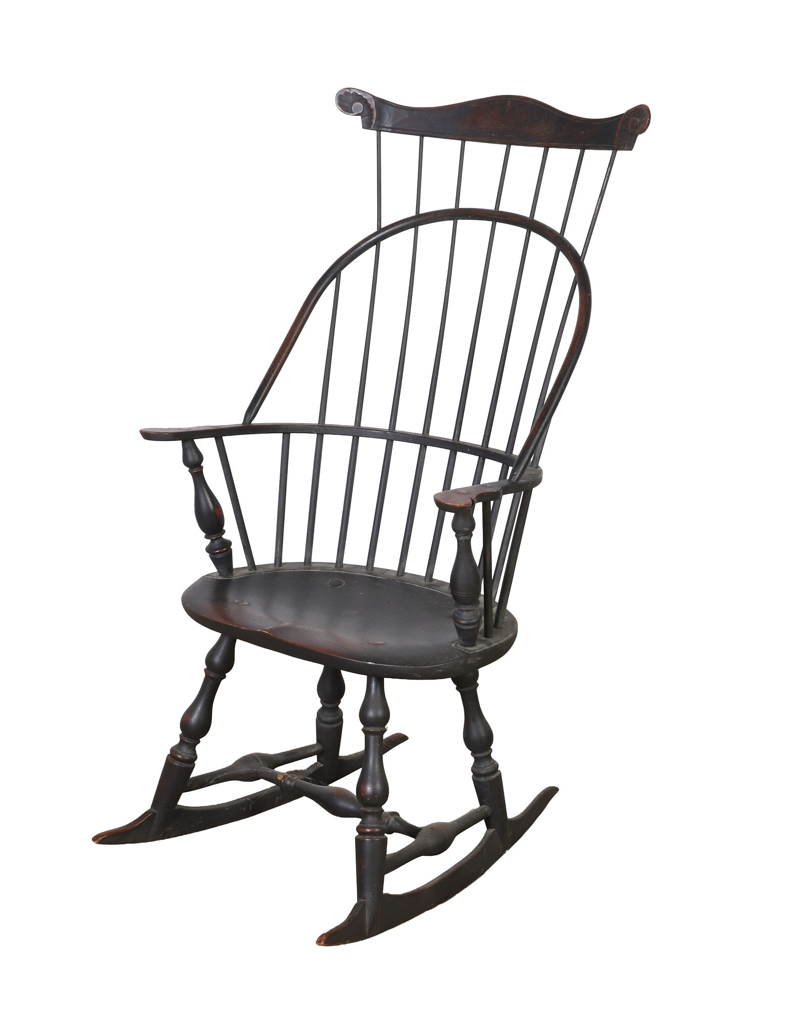 Antique Comb Back Windsor Rocking Armchair. (1 of 9)