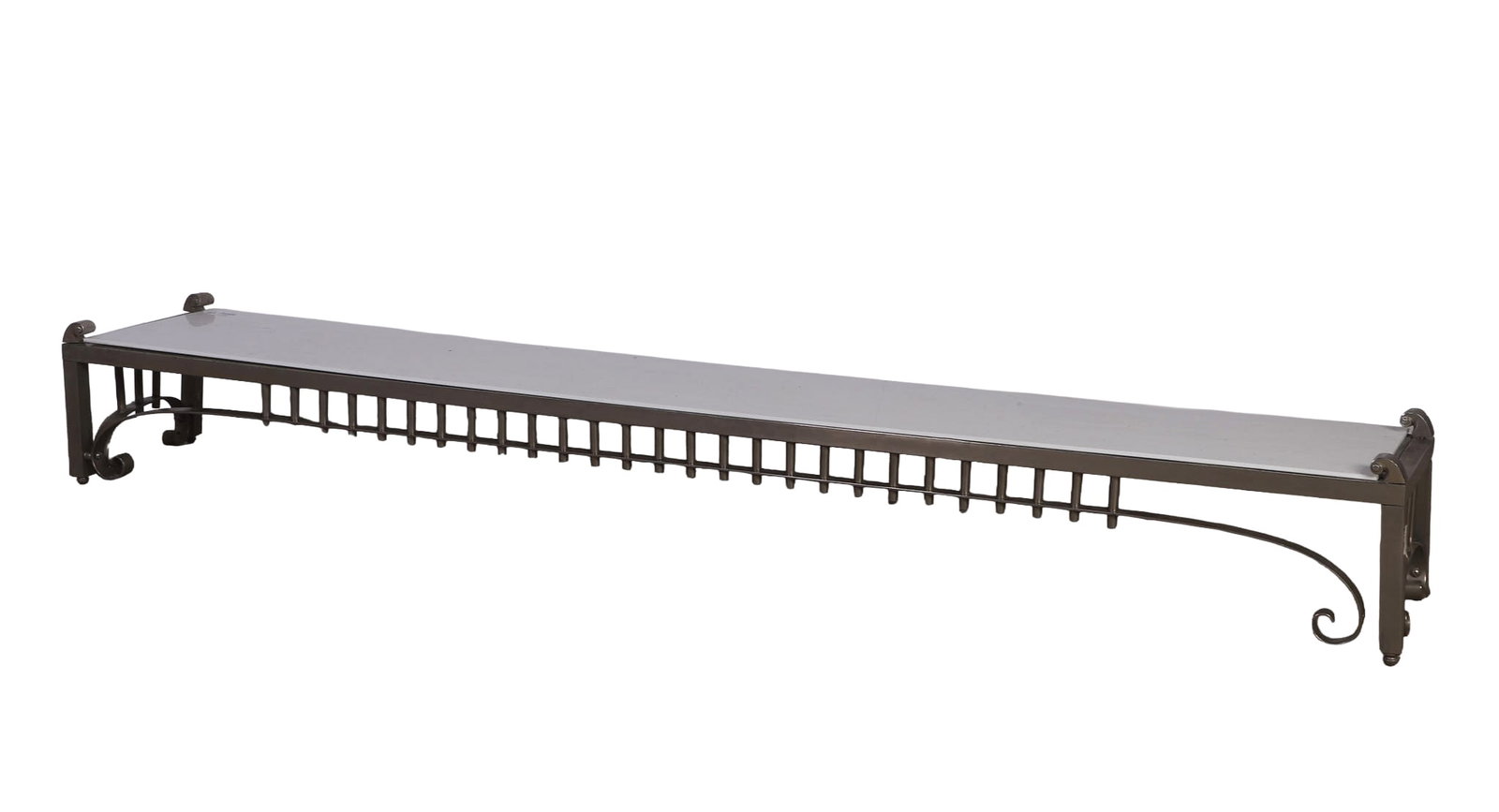 Art Deco Style Nickel Shelf / Bar Back. (1 of 15)
