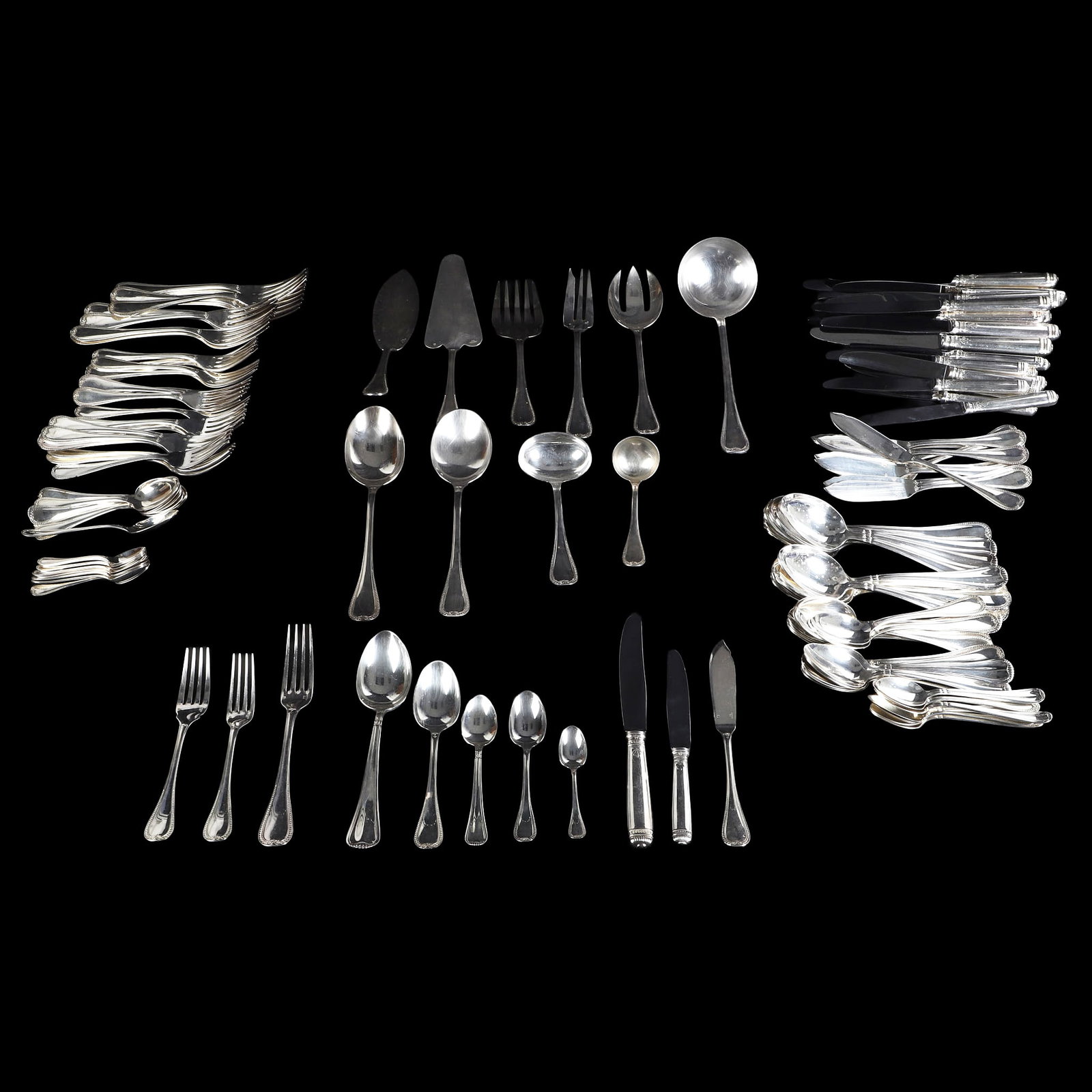 (145) Christofle 'Malmaison' Plated Silverware Service (1 of 14)