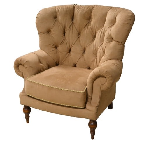 Sherrill tufted wingback lounge chair (1 of 7)
