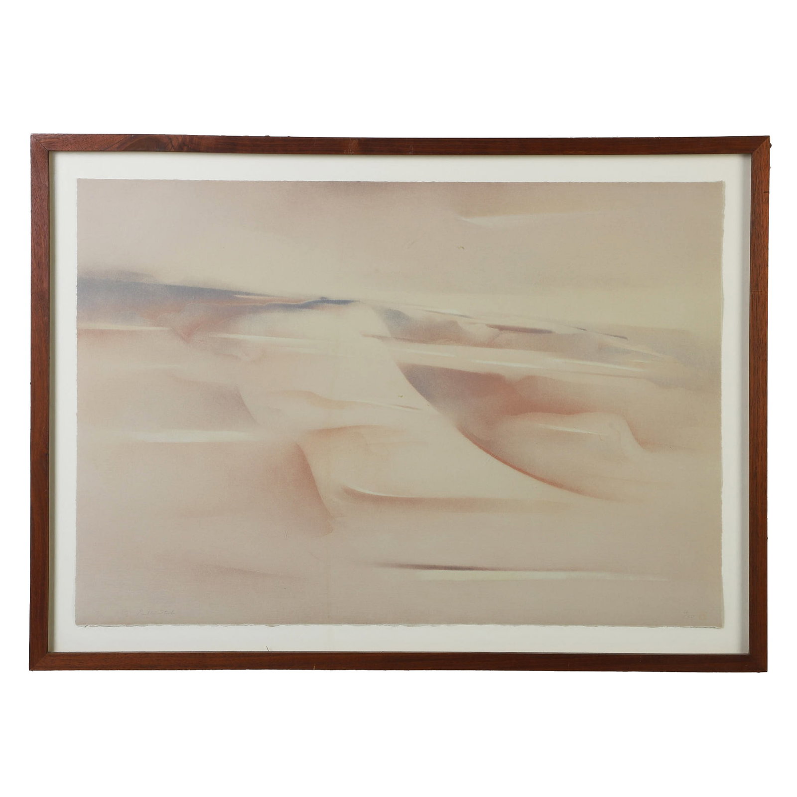 Earl W. Stroh (American, 1924-2005) Lithograph.: Earl W. Stroh (American, 1924-2005) Lithograph. Titled: "Thracian Mode." Pencil-signed and numbered 15/50. The artist is recognized as part of the "Taos Moderns" group. 19.75" H x 29" W sight, 24" H x