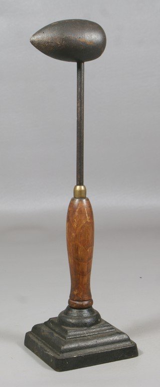French Egg Iron on stand, 14" high: French Egg Iron on stand, 14" high