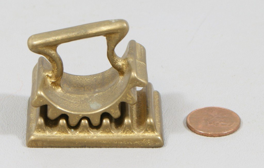 Brass fluter, marked DAVE IRONS 1991, 1-7/8" long: Brass fluter, marked DAVE IRONS 1991, 1-7/8" long