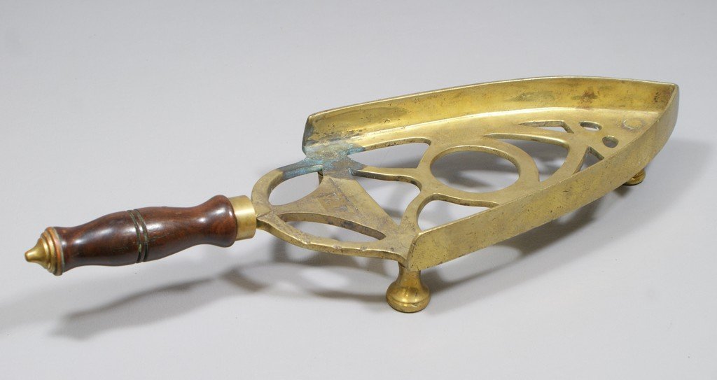 Huge brass trivet, 16-1/2" long: Huge brass trivet, 16-1/2" long