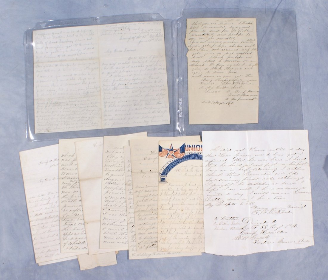 Civil War Letters by Theodore F Ostrander 58th: Civil War Letters by Theodore F Ostrander 58th regiment, PA volunteers, 1862-1864, varying places most VA, approx 20 letters
