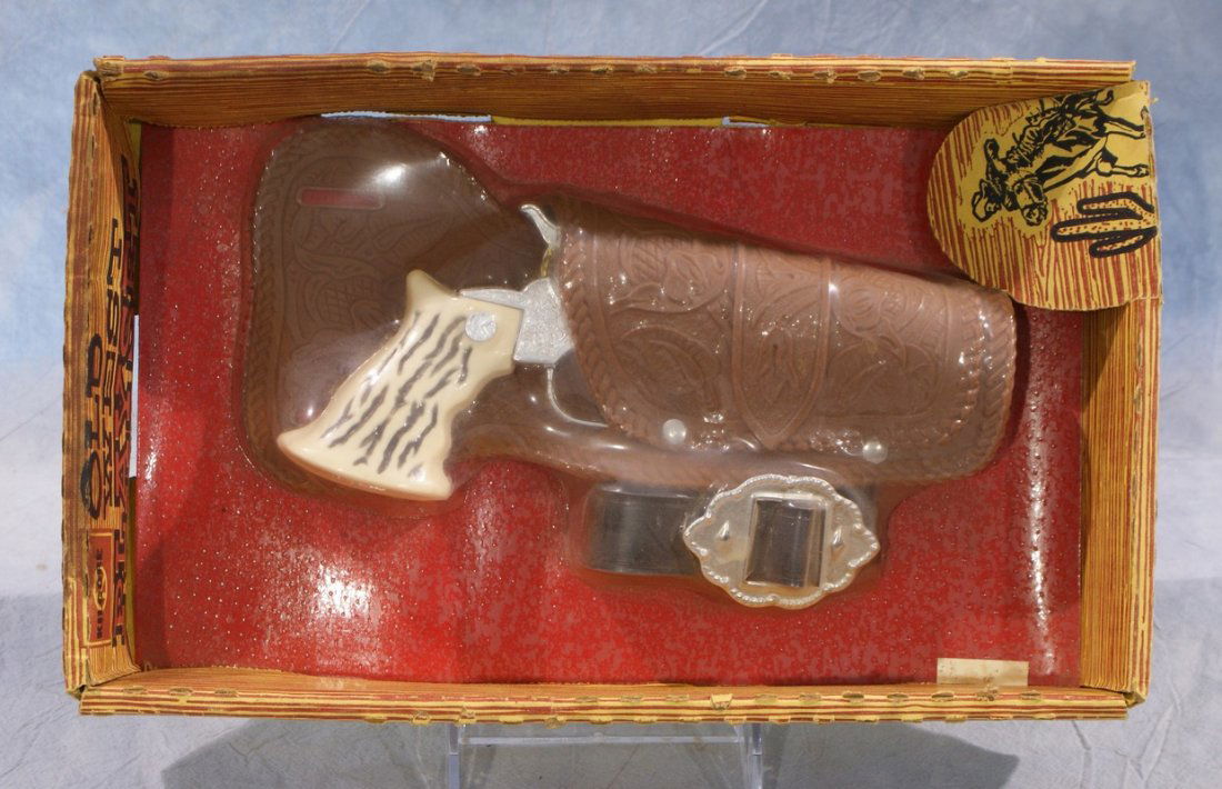 Kilgore Old West Playset cap gun and holster, box: Kilgore Old West Playset cap gun and holster, box marked 7371, new in original box