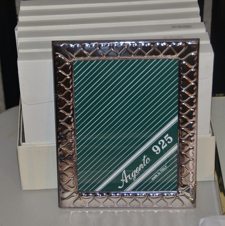 6 sterling silver picture frames, new in box, for 5" x: 6 sterling silver picture frames, new in box, for 5" x 7" pictures