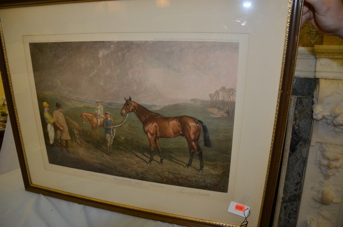 After Linwood Palmer, pencil signed colored lithograph: After Linwood Palmer, pencil signed colored lithograph of Kellsboro Jack, winner of the Liverpool Grand National, 1933, published by Frost & Reed 24" x 31.