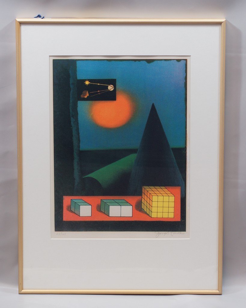 Joseph Cornell, American, NY, 1903-1972, screenprint: Joseph Cornell, American, NY, 1903-1972, screenprint with varnish stencil, "How to Make a Rainbow", 1972, Ed. 23/125, P/S/ LR, 15" x 11 1/4" sight size