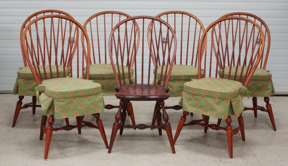8 Warren Chair Works Warren Ri 9 Spindle Bowback Jun 17 2014 William Bunch Auctions Appraisals In Pa