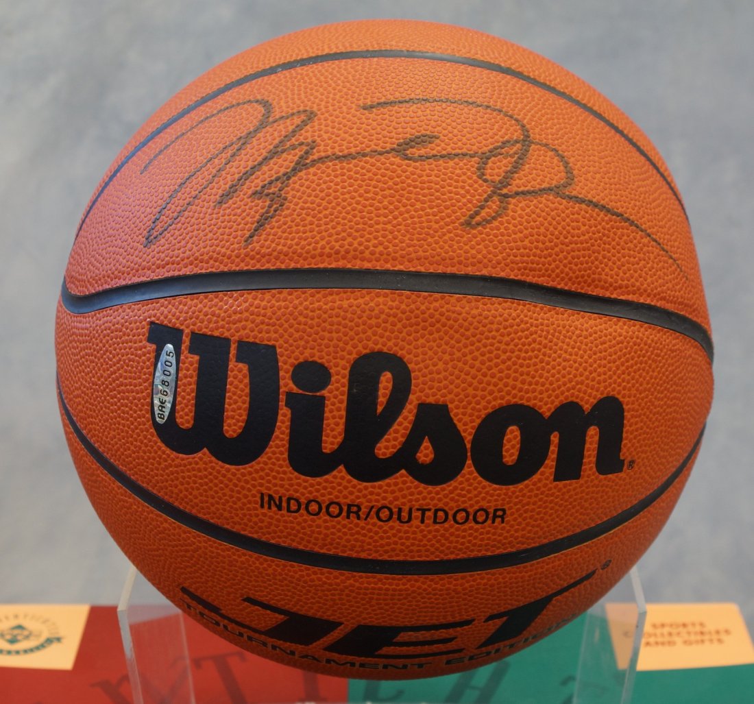 Michael Jordan, autographed NBA Wilson basketball, UDA: Michael Jordan, autographed NBA Wilson basketball, UDA COA matches hologram