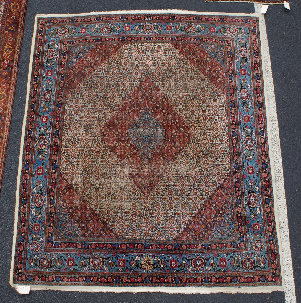 8'2" x 9'7" Bidjar, worn: 8'2" x 9'7" Bidjar, worn