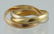 Cartier 18 K tricolor gold trinity ring, consisting of