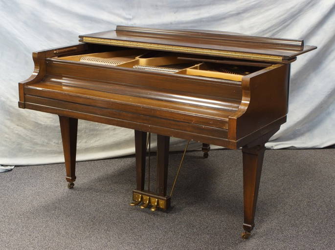 Kimball Mahogany Baby Grand Piano, Model 5100