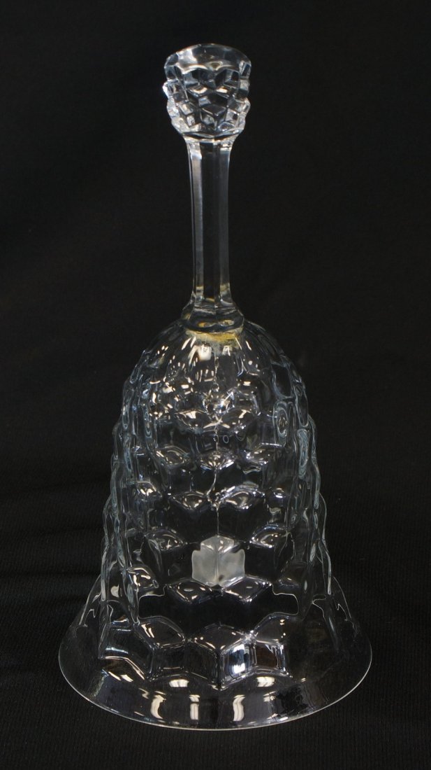 American Fostoria bell, 7" tall