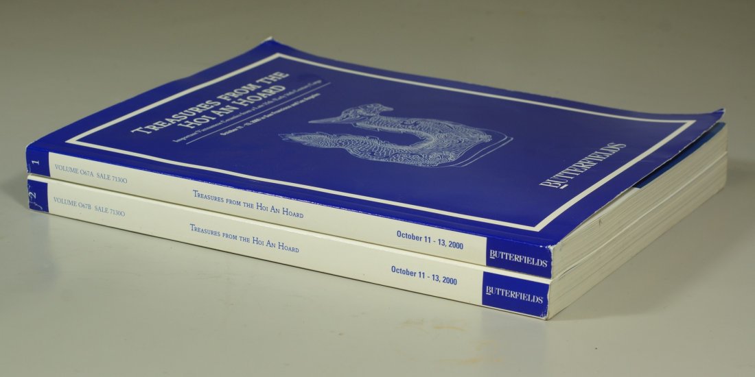 Lot of two Hoi An Hoard Butterfields catalogs,: Lot of two Hoi An Hoard Butterfields catalogs, Butterfields - Treasures From The Hoi An Hoard - Important Vietnamese Ceramics from a Late 15th / Early 16th Century Cargo, Volumes 1 & 2, O67A, O67B, Sa