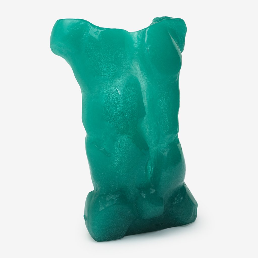 Contemporary Daum pate-de-verre sculpture, "Torso'",: Contemporary Daum pate-de-verre sculpture, "Torso'", designed by Maurice Louis Legendre, 20th century, Molded signature: M. Legendre, Daum. H: 14 1/2, W: 10 in.