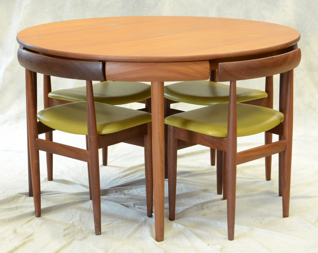 dining room table marked Rem Rojle, made in dining room table marked Rem Rojle, made in