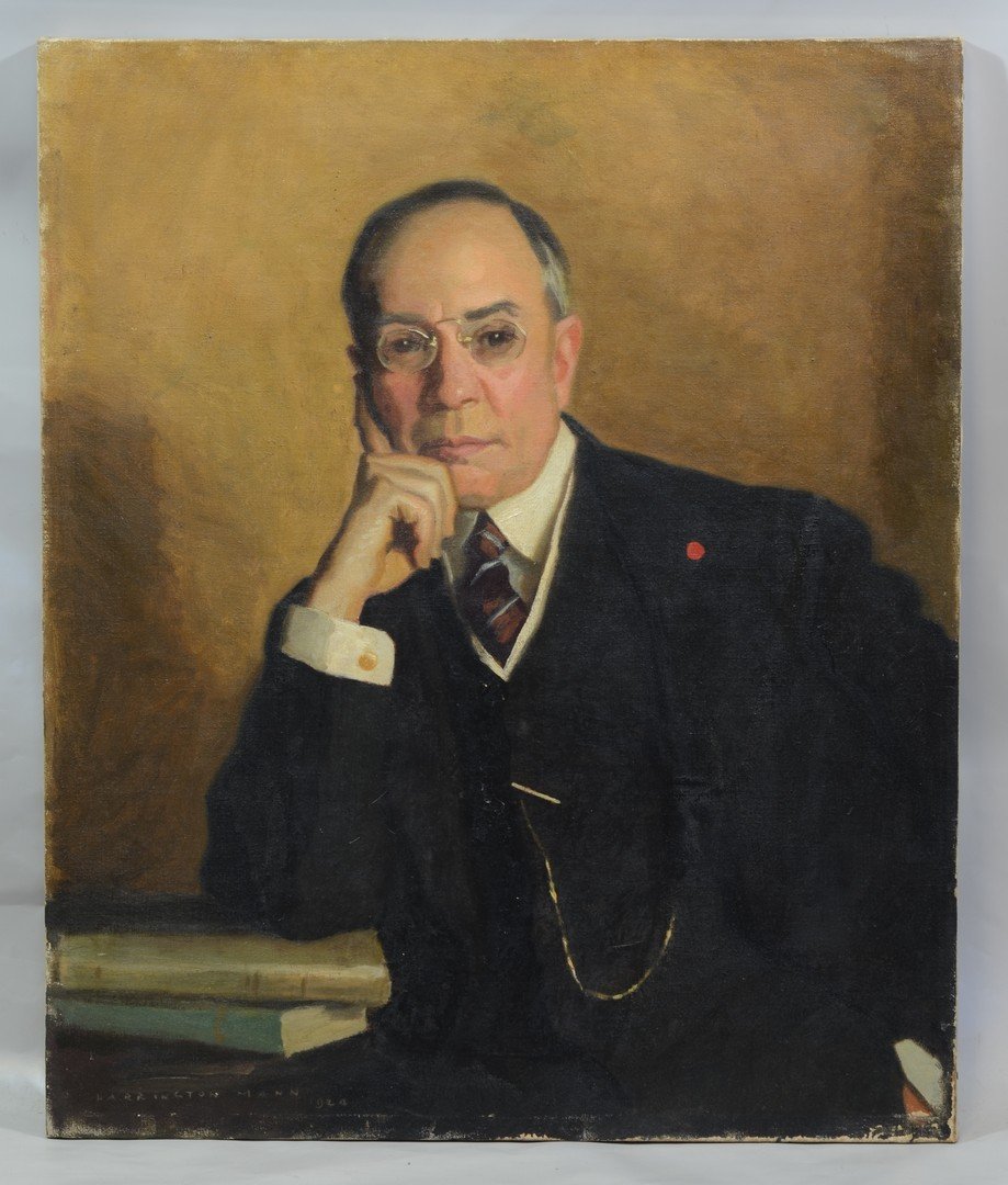 Harrington Mann (Scottish/American, 1864-1937), oil on: Harrington Mann (Scottish/American, 1864-1937), oil on canvas, Portrait of Man, signed and dated 1924 lower left, 30" x 24 3/4" unframed